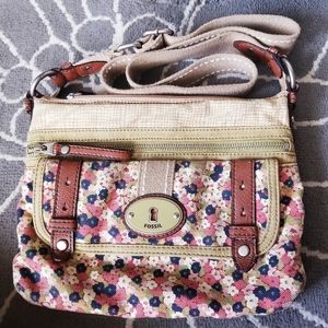 Fossil Floral Crossbody